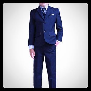 YuanLu 5-Piece Navy Suit - Little Boy Suit